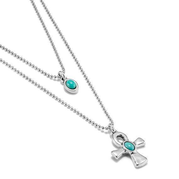 Серебряное колье двойное с муранским стеклом UNOde50 Beliefs, изображение 3