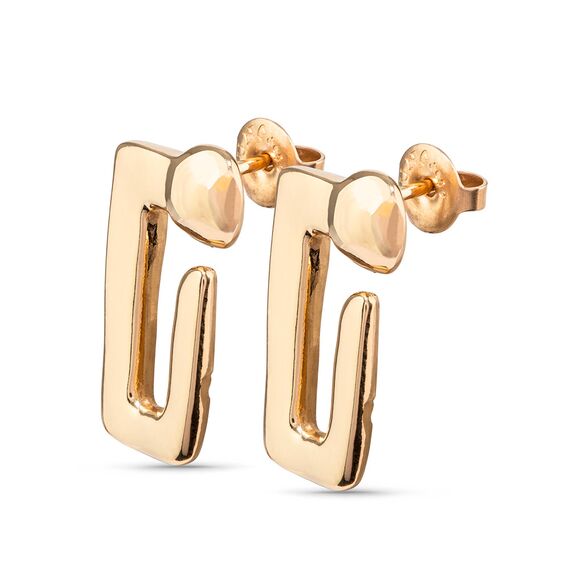 Золотые серьги женские Гвоздь UNOde50 Unusual, изображение 2