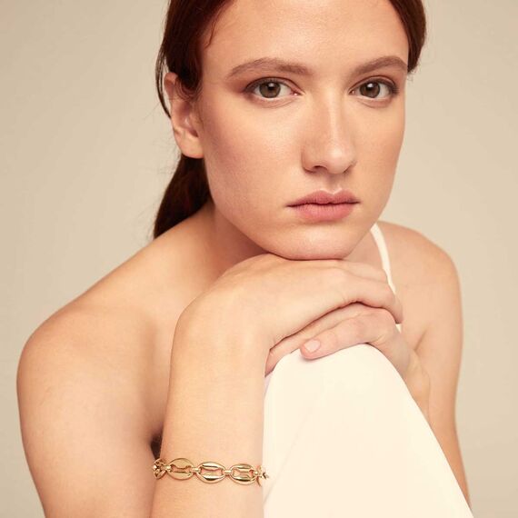 Золотой браслет женский на руку UNOde50 Merci, изображение 4