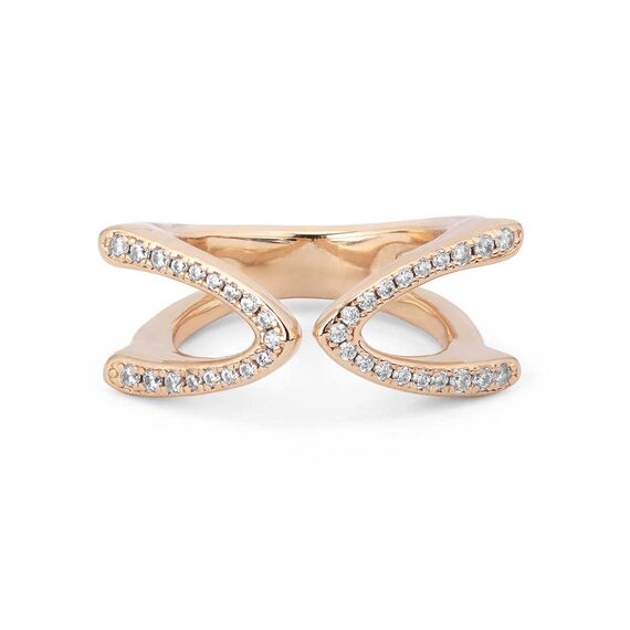 Золотое кольцо женское с топазами UNOde50 Stand out Topaz, Размер (мм): 17,3-17,7