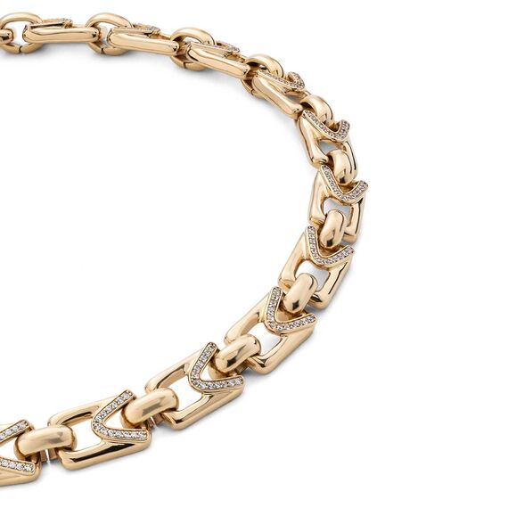 Золотое ожерелье женское с топазами UNOde50 Unstoppable Topaz, изображение 3