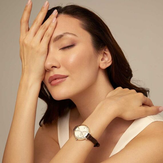 Часы наручные женские с серебром на кожаном ремешке UNOde50 Unbeatable, изображение 4