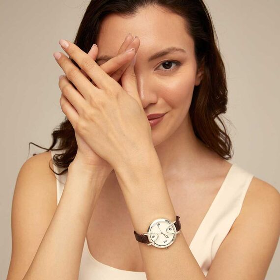 Часы наручные женские с серебром на кожаном ремешке UNOde50 Unbeatable, изображение 5