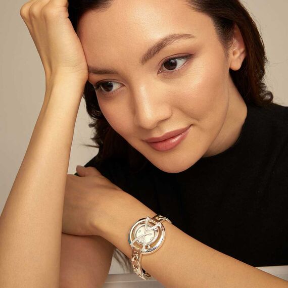 Наручные часы женские серебряные с топазами UNOde50 Stand Out Topaz, Размер (мм): 155, изображение 4