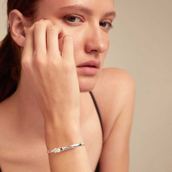 Серебряный браслет женский с цирконием UNOde50 Cosmos, изображение 3