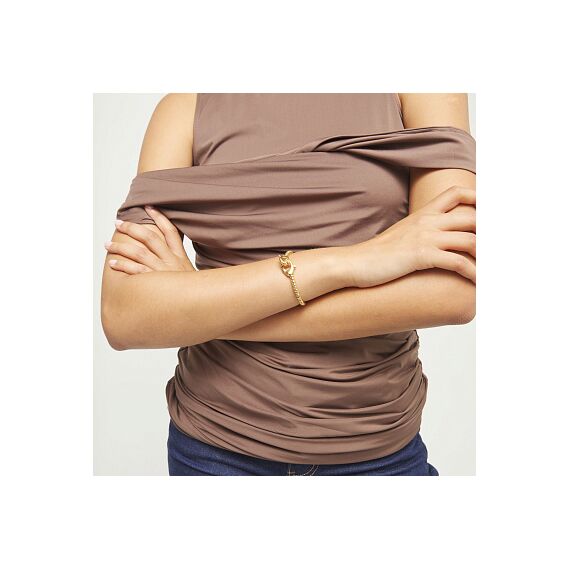 Золотой браслет карабин UNOde50 Ser Inseparable, Размер (мм): 165, изображение 5