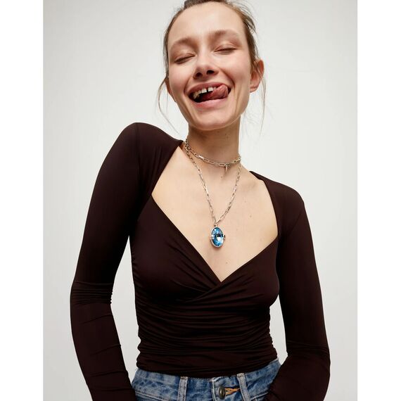 Серебряное колье женское с кристаллом UNOde50 Ser Deslumbrante, изображение 4