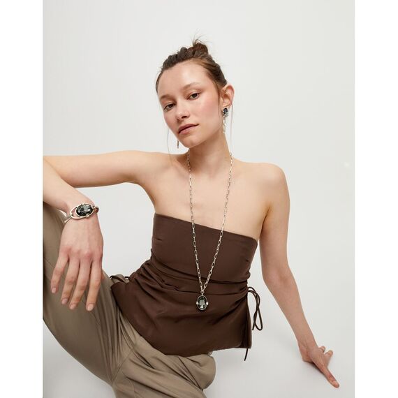 Серебряное колье женское с кристаллом UNOde50 Ser Deslumbrante, изображение 5