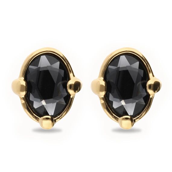 Золотые серьги с кристаллом UNOde50 Ser Deslumbrante, изображение 2