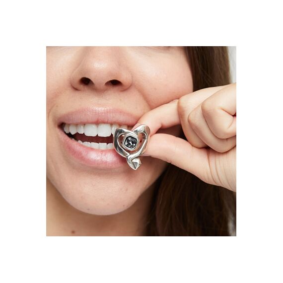 Серебряное кольцо с кристаллом Сваровски UNOde50 Ser Expresiva, Размер (мм): 16,3-16,7, изображение 4