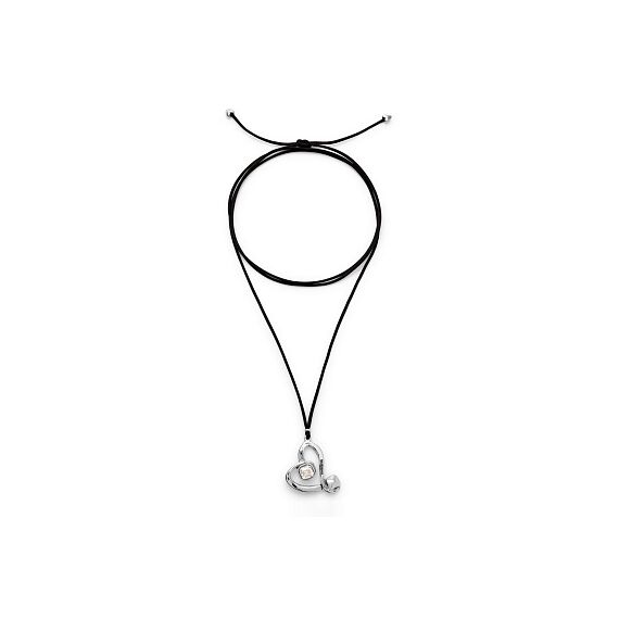 Серебряное ожерелье с кристаллом Сваровски UNOde50 Ser Expresiva