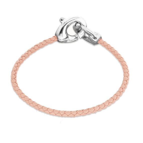 Кожаный браслет карабин с серебром UNOde50 Ser Inseparable, изображение 2