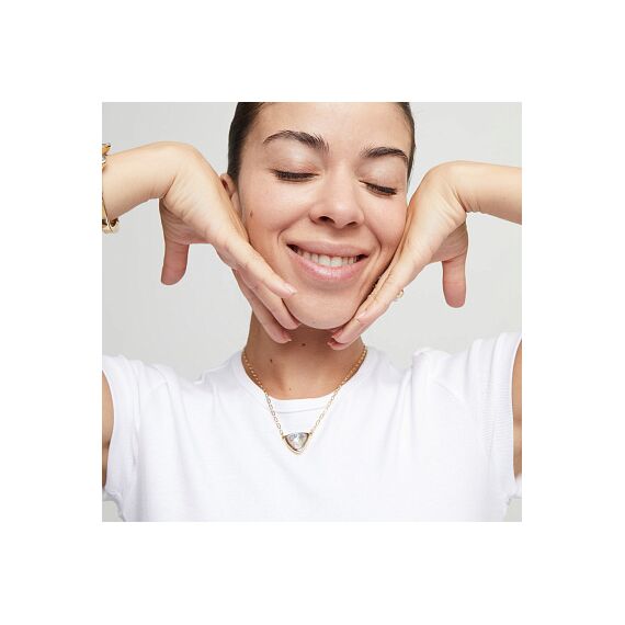 Золотое ожерелье с кристаллом Сваровски UNOde50 Ser Camaleonica, изображение 4