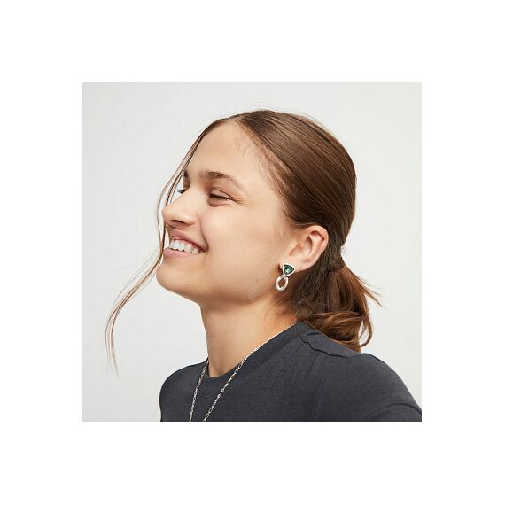 Серебряные серьги с кристаллами Сваровски UNOde50 Ser Camaleonica, изображение 4