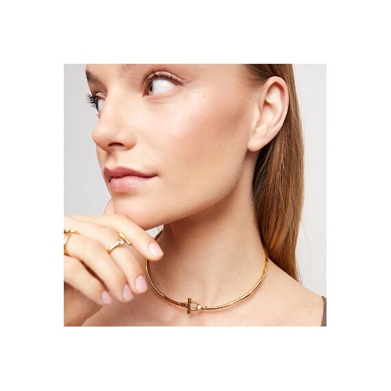 Золотое ожерелье женское с топазом UNOde50 Ser Indomable, Размер (мм): 370, изображение 4