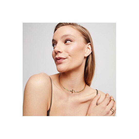 Золотое ожерелье женское с топазом UNOde50 Ser Indomable, Размер (мм): 370, изображение 5