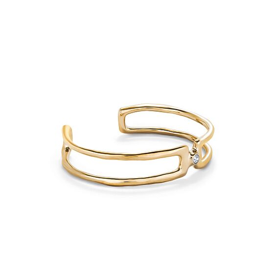 Золотой браслет жесткий с топазом UnoDe50 Ser Indomable, Размер (мм): 155, изображение 2