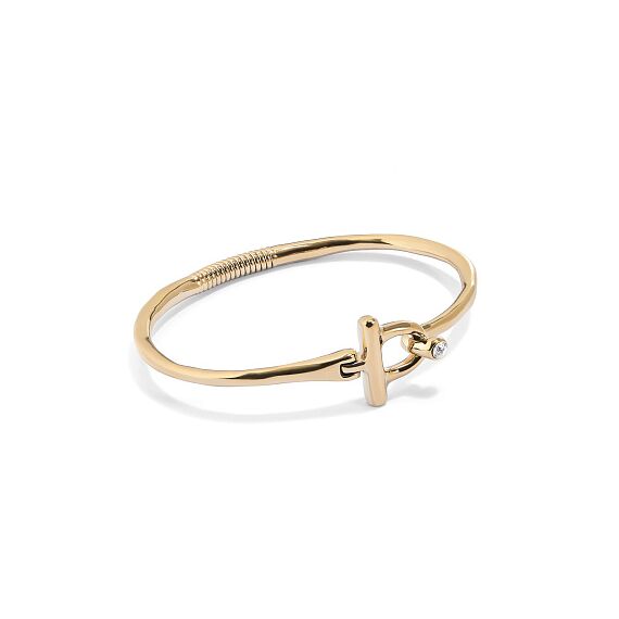 Золотой браслет жесткий с топазом UnoDe50 Ser Indomable, Размер (мм): 155