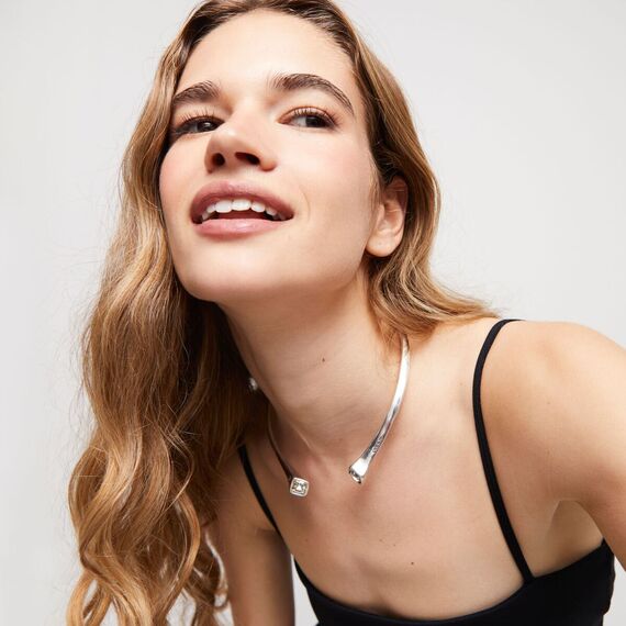 Серебряное ожерелье с кристаллами Сваровски UNOde50 Ser Sin Complejos, изображение 5