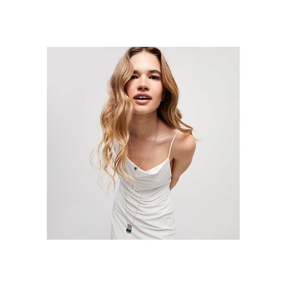 Серебряное ожерелье женское с кристаллами Сваровски UNOde50 Ser Magnetica, изображение 4