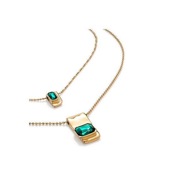 Золотое ожерелье женское с кристаллами Сваровски UNOde50 Ser Magnetica, изображение 3