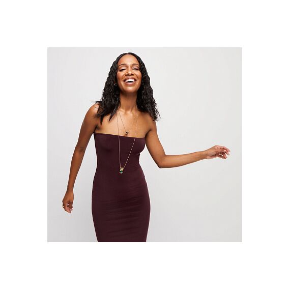 Золотое ожерелье женское с кристаллами Сваровски UNOde50 Ser Magnetica, изображение 4