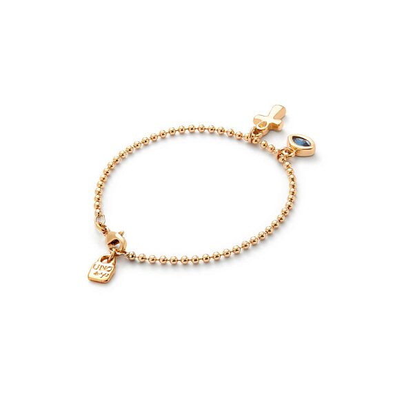 Золотой браслет с кристаллом Сваровски UNOde50 Ser Unico, Размер (мм): 165, изображение 2