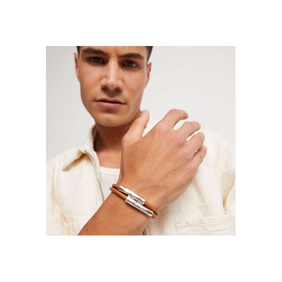 Кожаный браслет с серебром UNOde50 Ser Natural, Размер (мм): 195, изображение 5