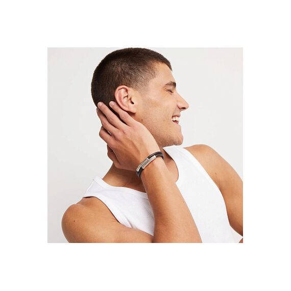 Кожаный браслет с серебром UNOde50 Ser Natural, Размер (мм): 195, изображение 4