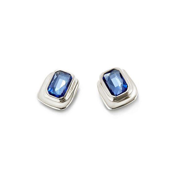 Серебряные серьги женские с кристаллами Сваровски UNOde50 Ser Magnetica, изображение 2