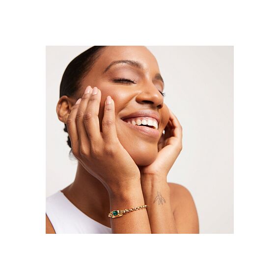 Золотой браслет с кристаллом Сваровски UNOde50 Ser Magnetica, изображение 4