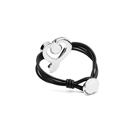 Серебряный браслет на коже с кристаллом Сваровски UNOde50 Ser Expresiva, Размер (мм): 165, изображение 2