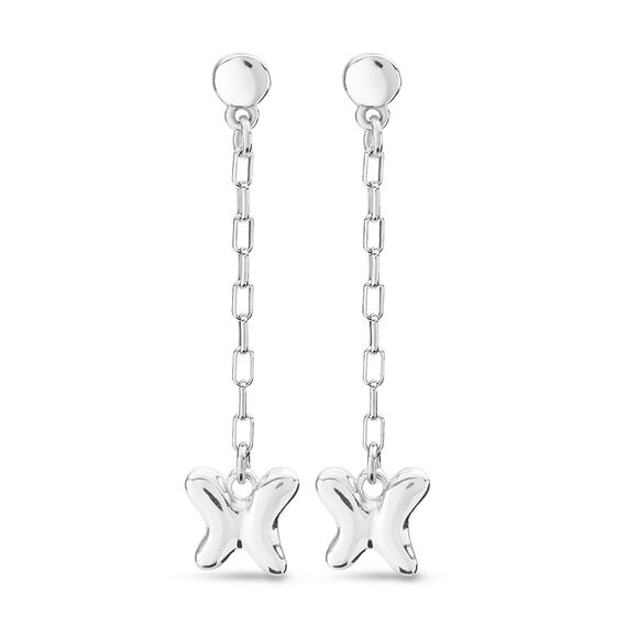 Cеребряные серьги женские Бабочка UNOde50 Wings