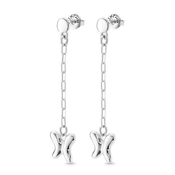 Cеребряные серьги женские Бабочка UNOde50 Wings, изображение 2