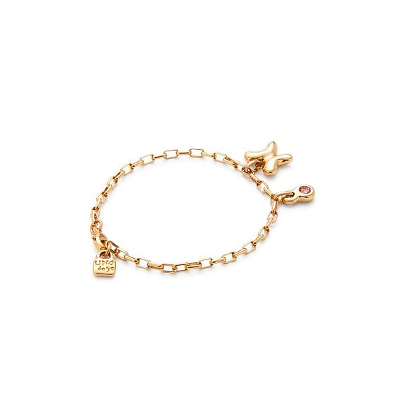 Золотой браслет женский с подвеской и кристаллом Сваровски UNOde50 Ser Unico, Размер (мм): 165, изображение 2