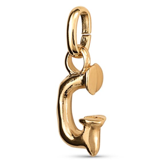 Золотая подвеска Буква G малая UNOde50, изображение 2