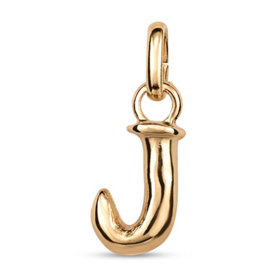 Золотая подвеска Буква J малая UNOde50