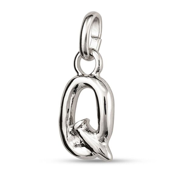 Серебряная подвеска Буква Q малая UNOde50, изображение 2