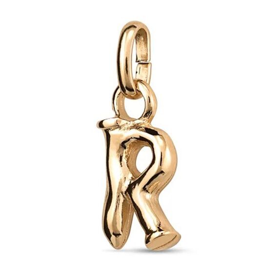 Золотая подвеска Буква R малая UNOde50, изображение 2
