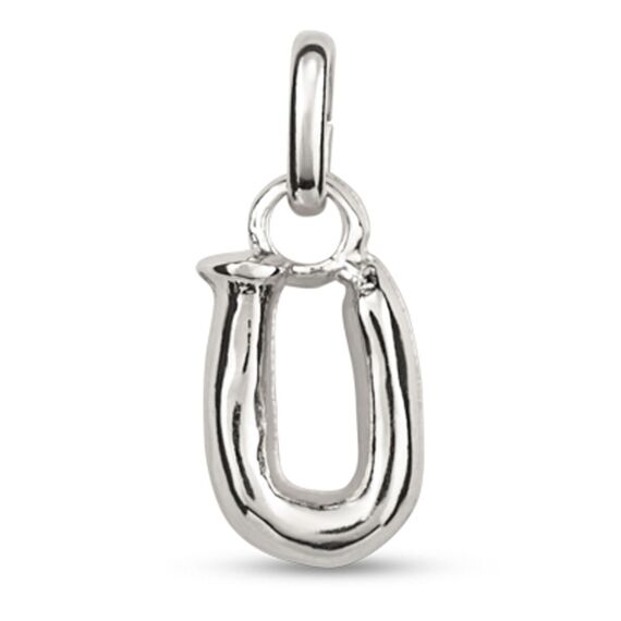 Серебряная подвеска Буква U малая UNOde50