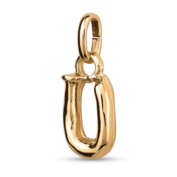 Золотая подвеска Буква U малая UNOde50, изображение 2