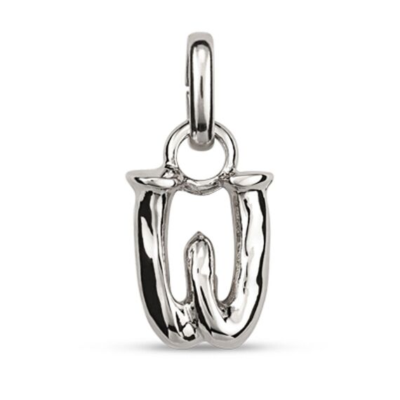 Серебряная подвеска Буква W малая UNOde50