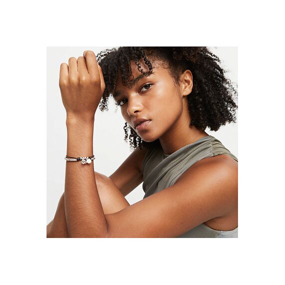 Серебряный браслет на коже с муранским стеклом UNOde50 Ser Fascinante, Размер (мм): 165, изображение 4