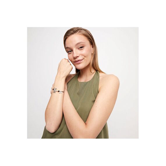 Кожаный браслет женский с серебром UNOde50 Ser Rebelde, изображение 4