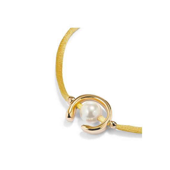 Браслет женский с жемчугом Желтый UNOde50 Ser Diferente, изображение 3