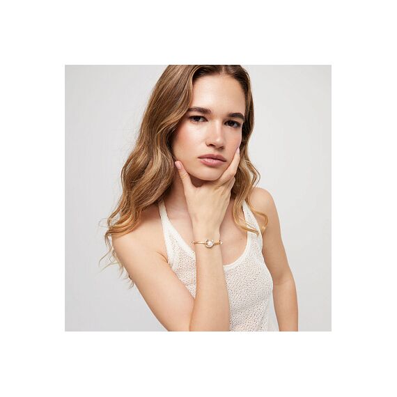 Браслет женский с жемчугом Медовый UNOde50 Ser Diferente, изображение 4