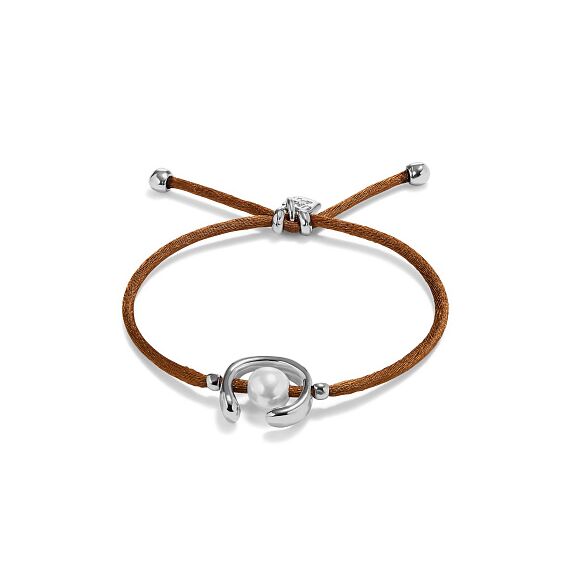 Браслет женский с жемчугом Коричневый UNOde50 Ser Diferente