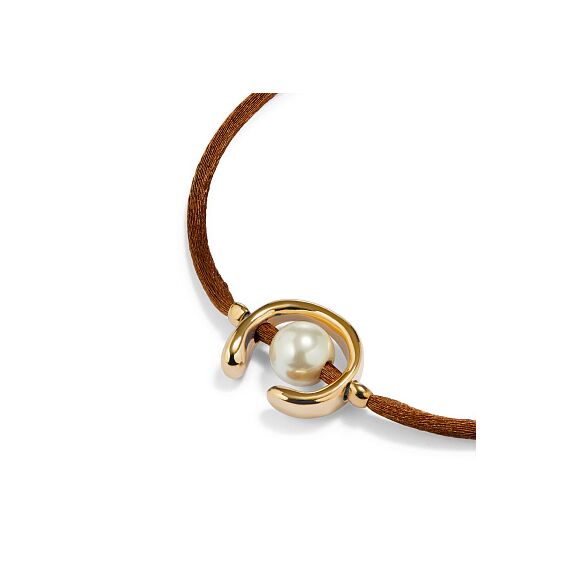 Браслет женский с жемчугом Коричневый UNOde50 Ser Diferente, изображение 3