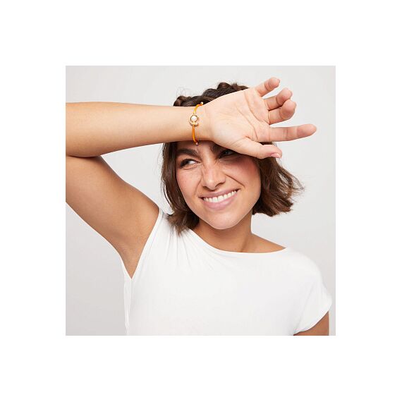 Браслет женский с жемчугом Оранжевый UNOde50 Ser Diferente, изображение 4