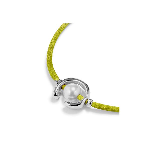 Браслет женский с жемчугом Лаймовый UNOde50 Ser Diferente, изображение 3